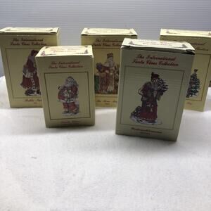 International Santa Claus Collection Lot of 5 Vintage '92-'03 US, Italy, Spain